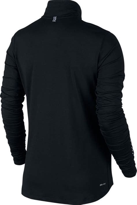 nike element half zip hardloopsweater dames zwart|Meer.